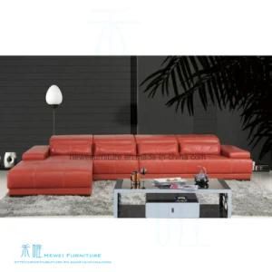 Modern Living Room Corner Leather Sofa for Home (HW-8152S)