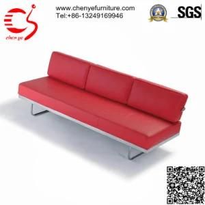 2103 Fashion Red Leather Reception Sofa (CY-S0025-3)