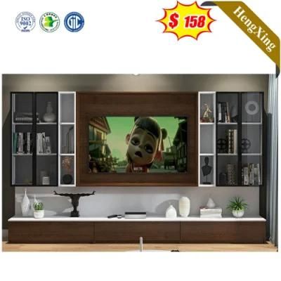 Modern Black Sofa Furniture Living Room Cabinets Wooden TV Stand Cabinet