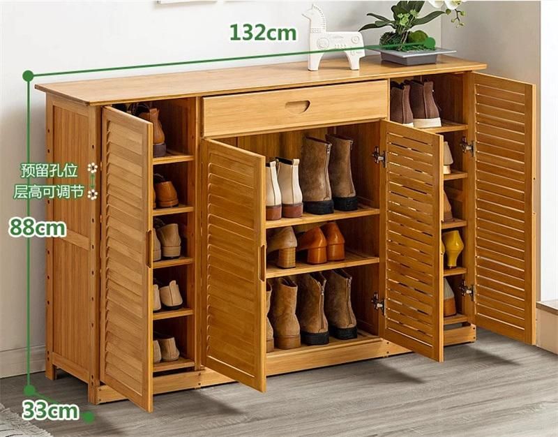 Wholesale Other Bamboo Furniture Large Capacity Bamboo Shoe Cabinet