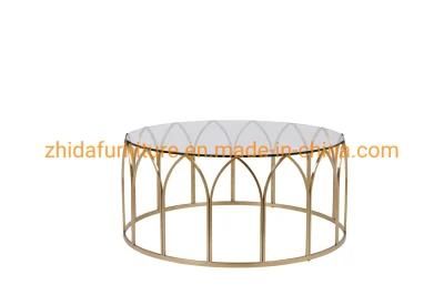 Chinese Contemporary Style Classic Glass Coffee Table Side Table
