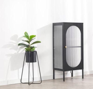 Modern Design Nordic Style Metal Glass display Cabinets