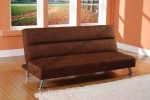 3-Seater Fabric Brown Modern Sofa Bed