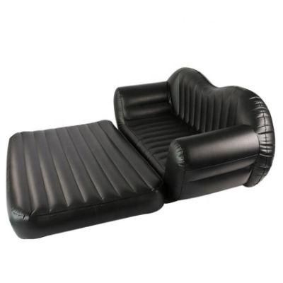 Foldable Inflatable Lounge Airbed Couch Sofa Bed with Air Pump