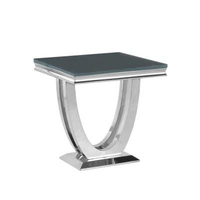 2021the Newcoffee Shop Marble Top Metal Stainless Steel Side End Table