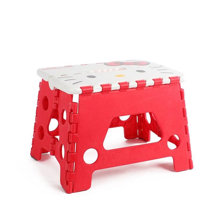 Folding Stool Portable Telescoping Seat Plastic Re