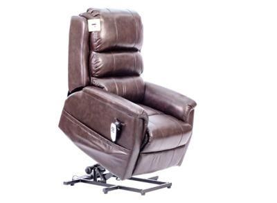 Jky Furniture Luxury Leather Water Fall Backreset Power Lift Chair with Reclining and Massage Functions