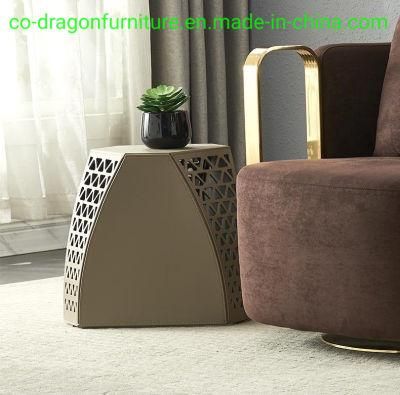 2021 New Design Luxury Leather Side Table for Home Furniture