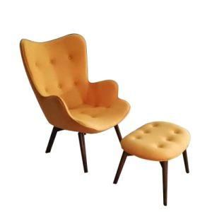 Nordic Modern Leisure Curved Sofa Designer Creative Fabric Recliner Single Sofa Chair