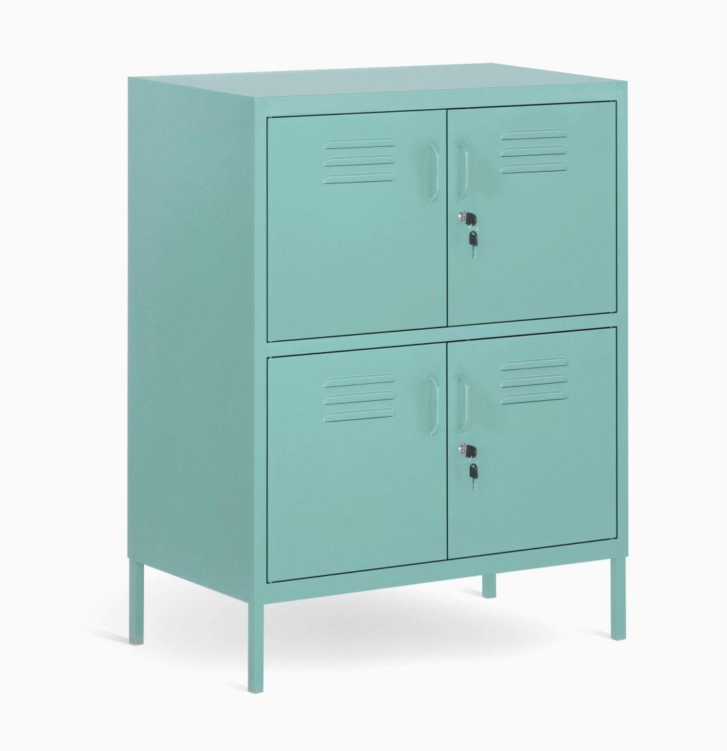 Modern Metal Storage Locker Dresser Cache Cabinets for Home