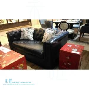 Jane European Style Living Room Leather Sofa Set (HW-6509S)
