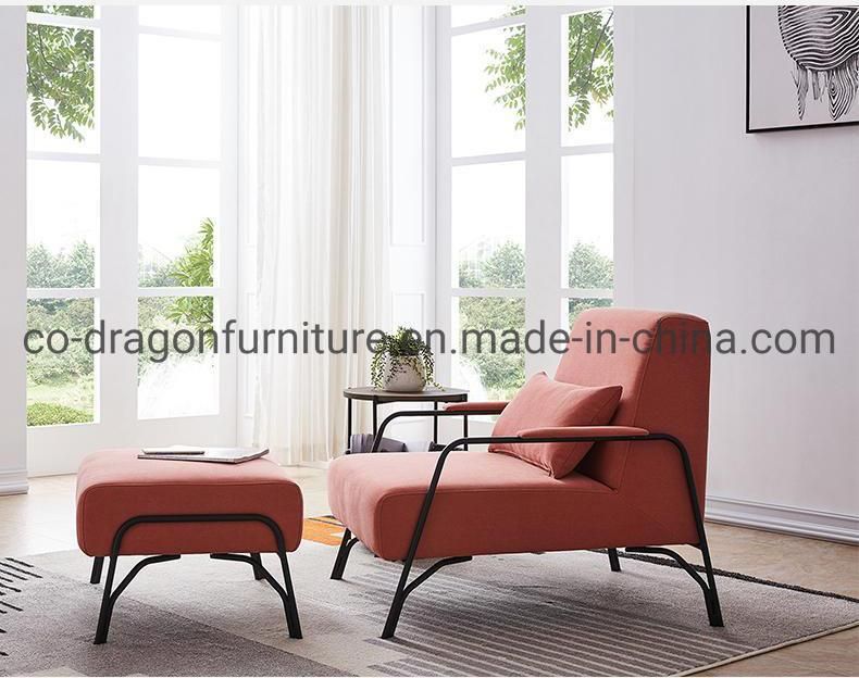 New Design Metal Frame Fabric Leisure Chair for Livingroom Furniture