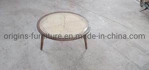 Rattan Top Round Coffee Table