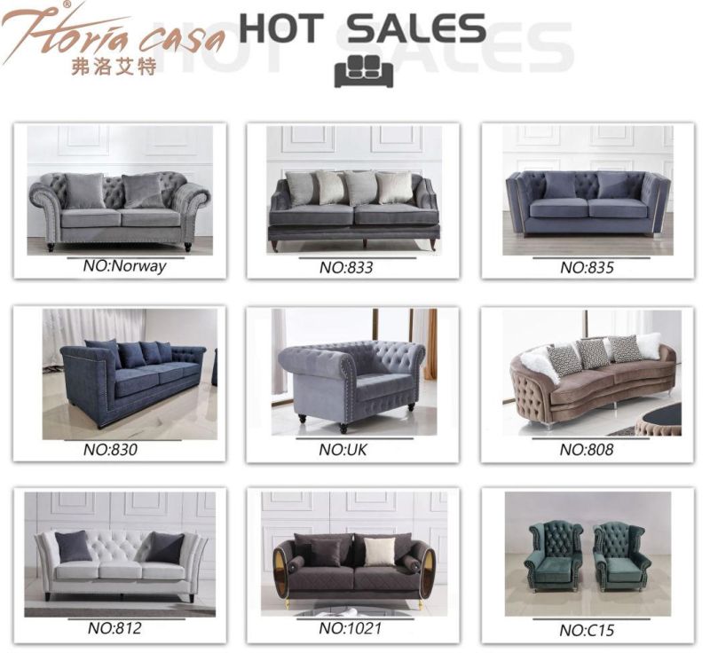 Manufacturer Warranty Home European Style Furniture Linen Fabric Sofa Chair