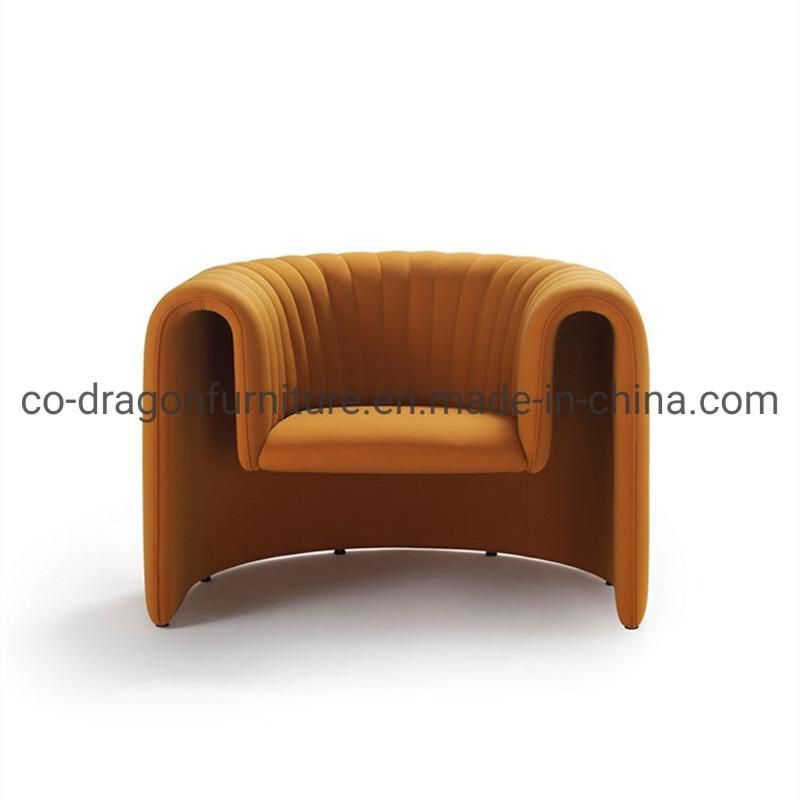 Unique Design Home Furniture Leather Leisure Sofa Chair with Arm