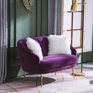 Modern Nordic Living Room Chair Designed Lounge Furniture Hotel Armchair Velvet Fabric Luxury Single Sofa Chair