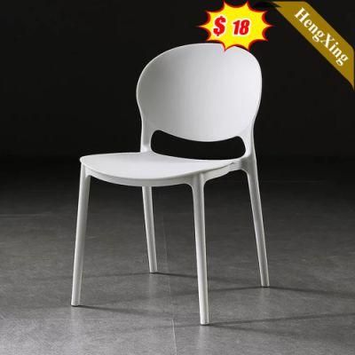 Modern Bedroom Home Furniture Stackable Manufacturing Process Nordic Style Dining Room Plastic Chair