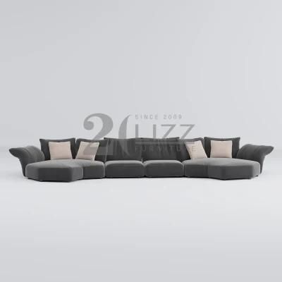 European Italian Leisure Style Home Velvet Fabric Lounge Couch Modern Living Room Furniture Sifa