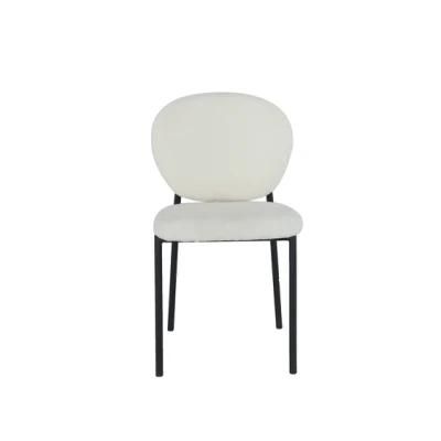 Kitchen Living Room Velvet Black Metal Leg Dining Room Upholstered Dining Chair