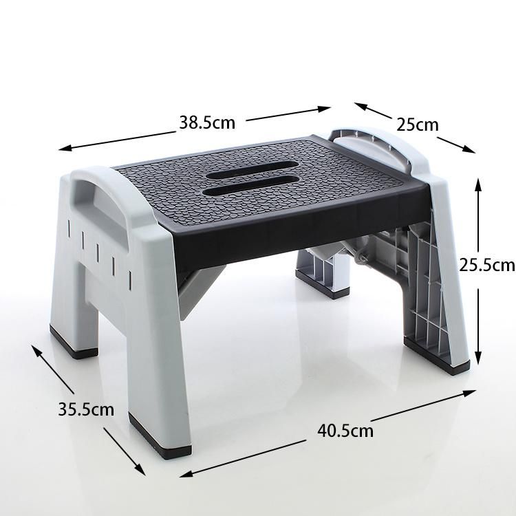 Foldable and Open Plastic Folding Step Stool Tested by En14183