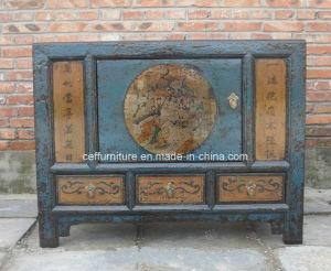 Full Solid Wood Hand Painted Antique Furniture Chinese Cabinet