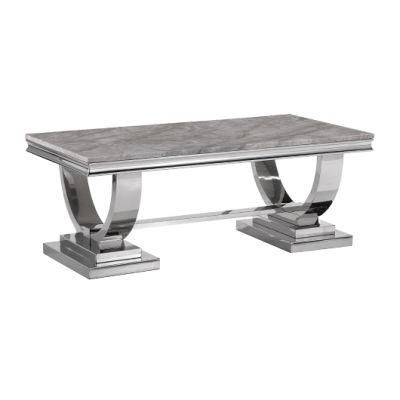 Interior Home Decorations Luxury Coffee Table Stainless Steel Stand Modern Coffee Table