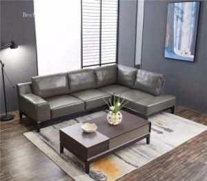Modern Chinese Style Leather Sofa for Living Room