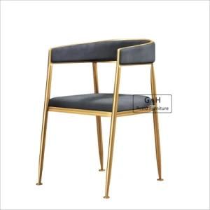 Padded and Comfortable Cushion Stainless Steel Carmeno Velvet Dining Chair