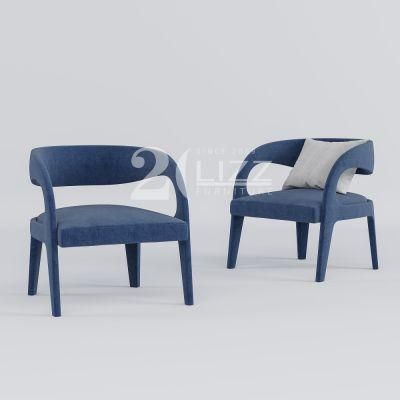 2022 New Design Living Room Single Seater Fabric Chair Modern Leisure Home Hotel Office Furniture