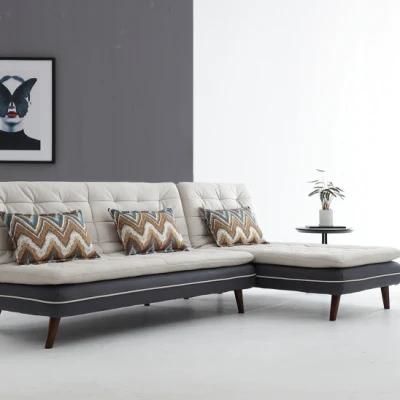 Wholesale Market Modern Home Furniture Sofa Beds with Simple Morden Design, 3+1 Seaters