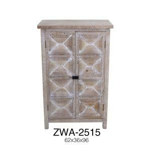 Yiya Home Furniture Wooden Cabinet Side Table with Antique Finish