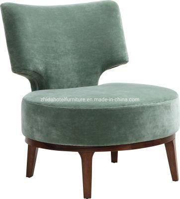 Modern Genuine Leather Home Furniture Living Room Chair with Stool