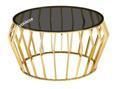 European Modern Living Room Furniture Stainless Steel Gold Marble Center Round Coffee Table