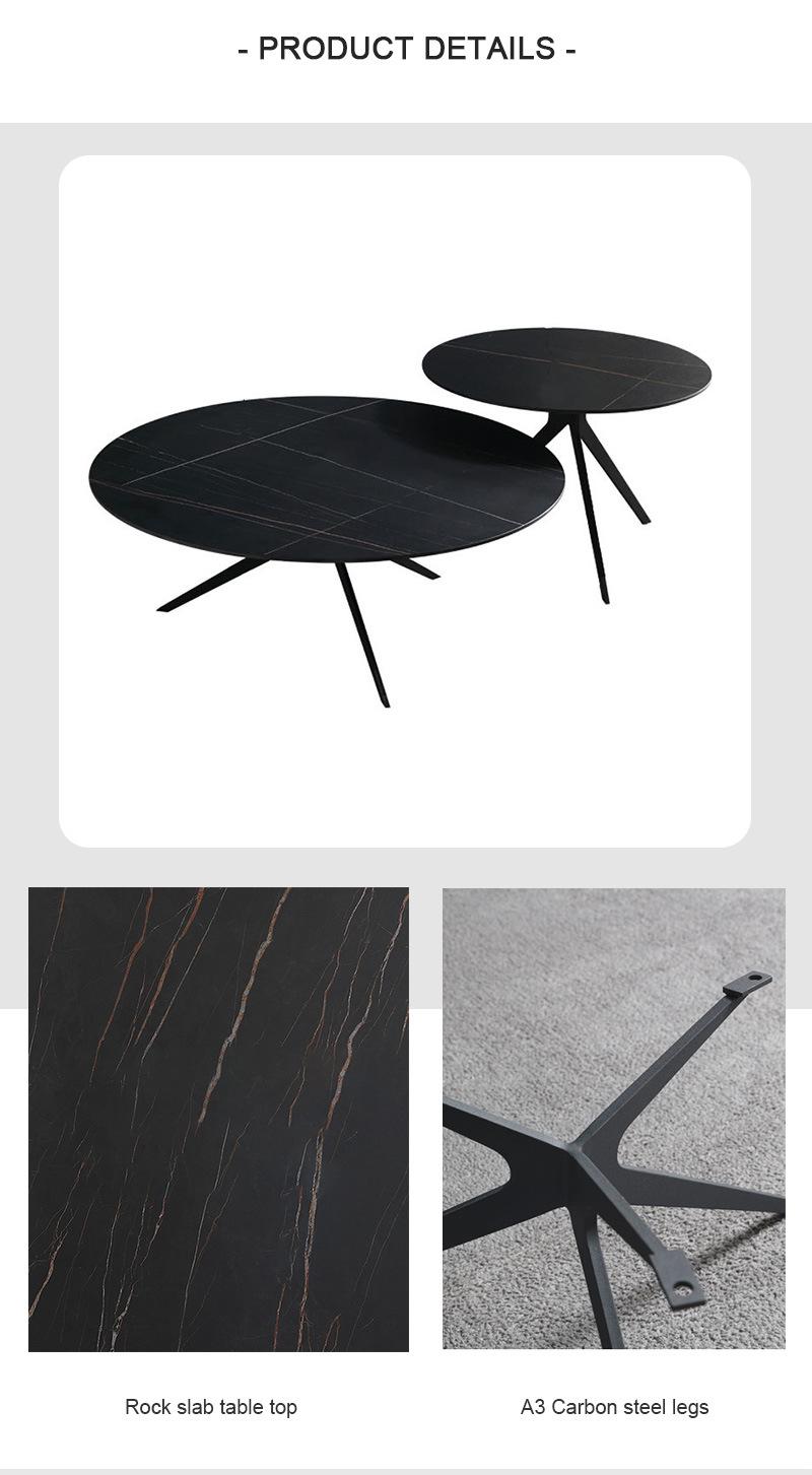 Minimalist Design Home Living Room Furniture Restaurant Natural Round Side Table