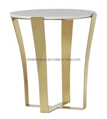 Contemporary Style Classic Marble Coffee Table Side Table