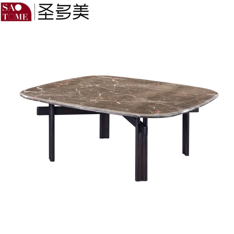 Modern New Design Living Room Furniture Smoked White Oak Square Tea Table