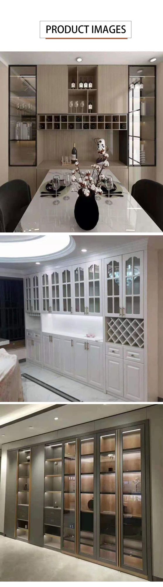 High Quality TV Cabinet Luxury Design, Modern Style with Glass Door