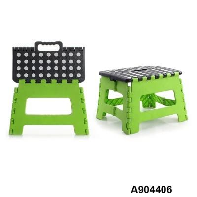 Green Color Matching Cute DOT Portable Folding Stool