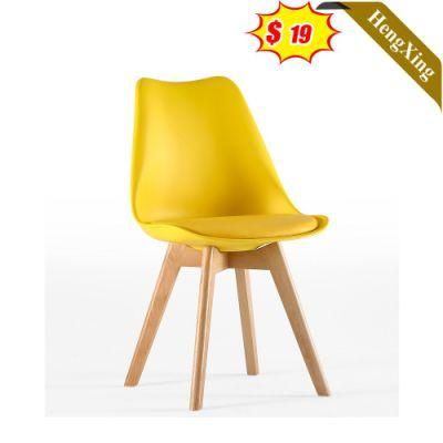 Contemporary Nordic Modern Furniture Beach Wooden Legs Restaurant Dining Plastic Chairs