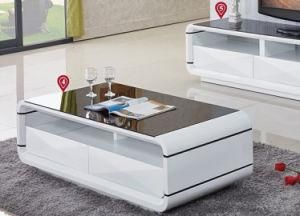 MDF Living Room Center Side End Tea Coffee Table Tempered Glass Modern Home Furniture