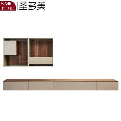 Modern New Design White Lockers Wooden Living Room TV Cabinet Floor Cabinet