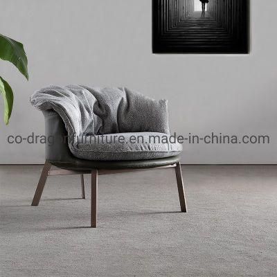 Modern Luxury Steel Legs Fabric Leisure Chair for Home Furniture