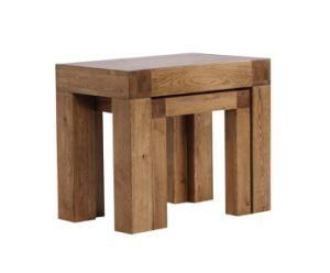 Solid Oak Nesting Table/Wooden Table/Stackable Table/Wooden Furniture