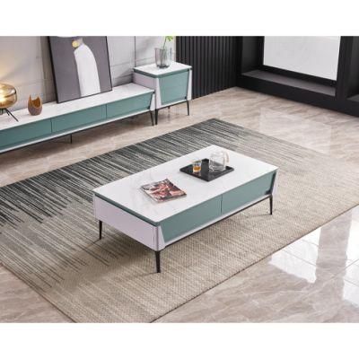 Modern Home Living Room Furniture Sets TV Stand Coffee Table with Carbon Steel Leg