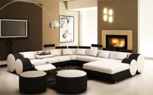 Home Living Room Furniture Modern U L Shaped Couch Fabric Sectional Corner 7 Seater