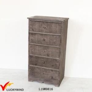 Aged Cottage Style Interior Wood Storage Cabinets