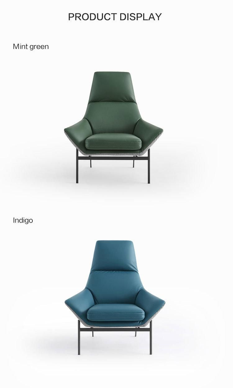 Linsy Modern Lazy Leisure Single Sofa Chair Hardware Foot Luxury Living Room Sofa Chair Tdy39