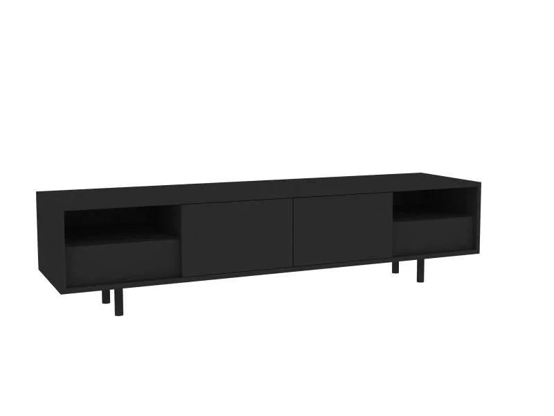 Sale Cheap Black Melamine Modern TV Stand Ready to Ship