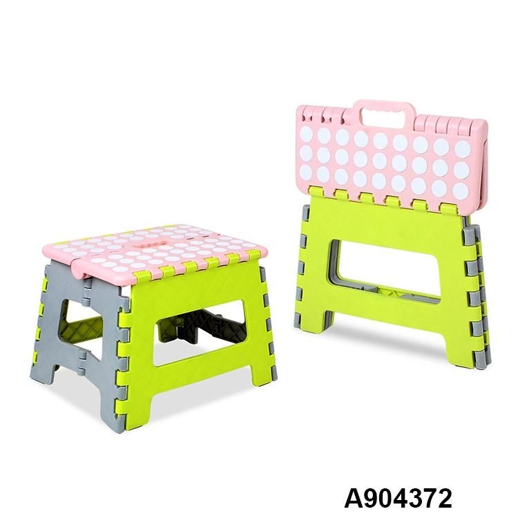 22 High Polka DOT Three-Color Folding Plastic Stool