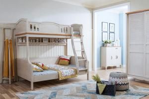 French Style Children Double Floor Bed